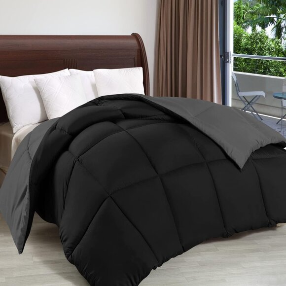 Bedding Comforter Duvet Insert, Quilted Comforter with Corner Tabs, Box - Picture 5 of 9